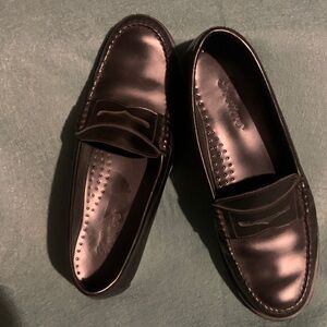 Trotters Men’s Black Leather Penny Loafers